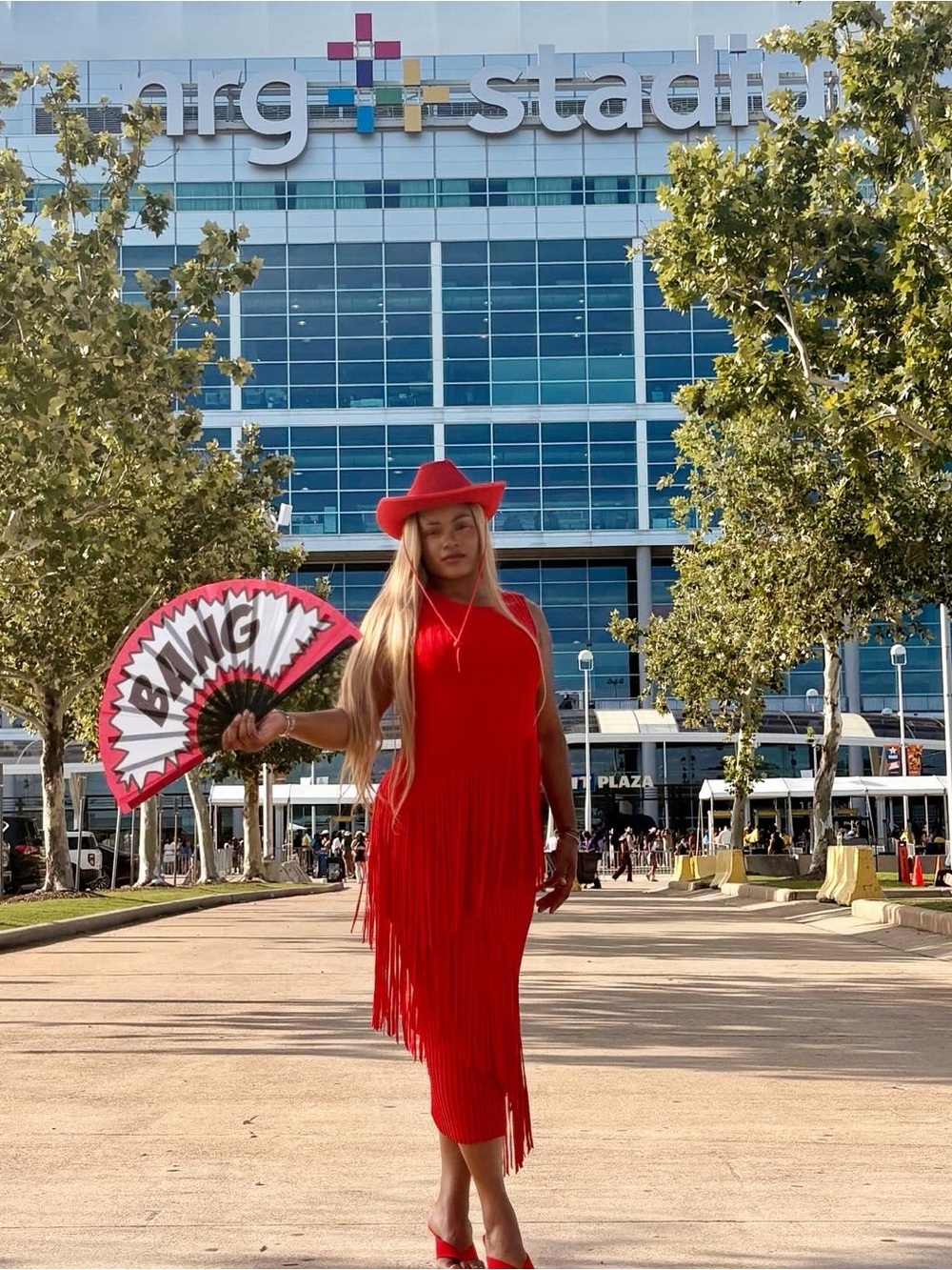 Simon Miller Red Fringe Midi Dress